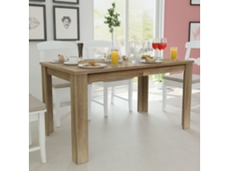 Vidaxl Mesa De Jantar 140x80x75 Cm Carvalho