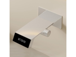 Torneira De Banheiro De Luxo Em Latão Na Cor Cinza Antracite Com Visor.
