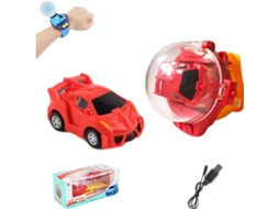 Primerox brinquedo Carro Controle Remoto com Relógio Usb Carregável para Crianças com Capa Protetora
