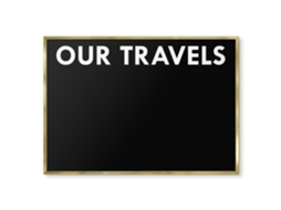 Magnetic Board Our Travels For The Living Room Espelharte (100x70 Cm)