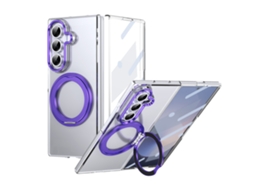 Capa Magnética Para Samsung Galaxy Z Fold8 Ultra, Resistente A Arranhões E Com Suporte Giratório Digitallab (ouro)