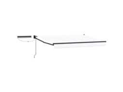 Conjunto 1 Toldo Elétrico Vidaxl Branco Poliéster (3 X 2,5 M)