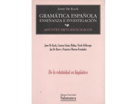Livro De La Relatividad En Lingüística de Josse De Kock (Espanhol)