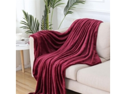 Manta de Flanela Lã Fansu Cor Sólida Microfibra Macia e Quente para Outono Inverno Colcha Fofa Quarto Ou Sofá