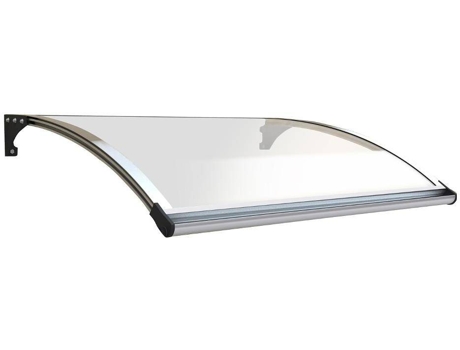 Toldo VENTE UNIQUE Neoned (Transparente, Cinza- Plástico, Metal- 6x150x100cm)