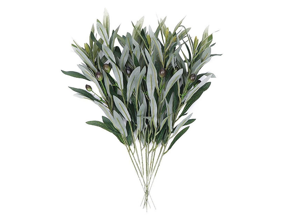 Laxiscreed Conjunto De 10 Plantas Artificiais De Oliveira Para Decoração De Casa E Mesa