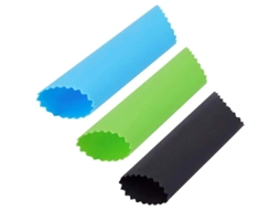 3 Peças Descasca- Alho De Silicone Ferramentas De Cozinha Tubo Para Descascar Alho Preto Azul Verde