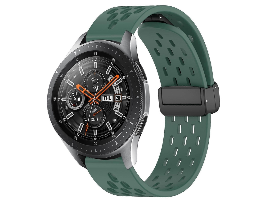Pulseira De Silicone Dobrável De 22 Mm Com Fecho Magnético