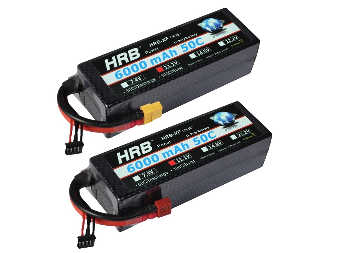 Bateria Lipo, 6000mah, 60c,2pcs 2s 6000mah T Oem