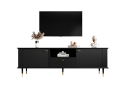 Rack de TV VELTRIX, com gavetas, acabamento texturizado