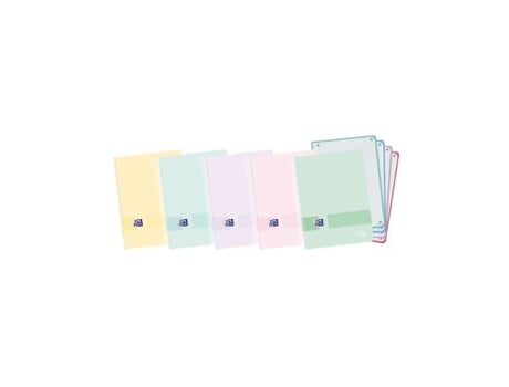 Livro Paq/5 Cuaderno Espiral A5 120hojas 90g. Cuadrícula 5x5 Ebook4 Colores Pastel Tapa Plástico De Desconocido (espanhol)