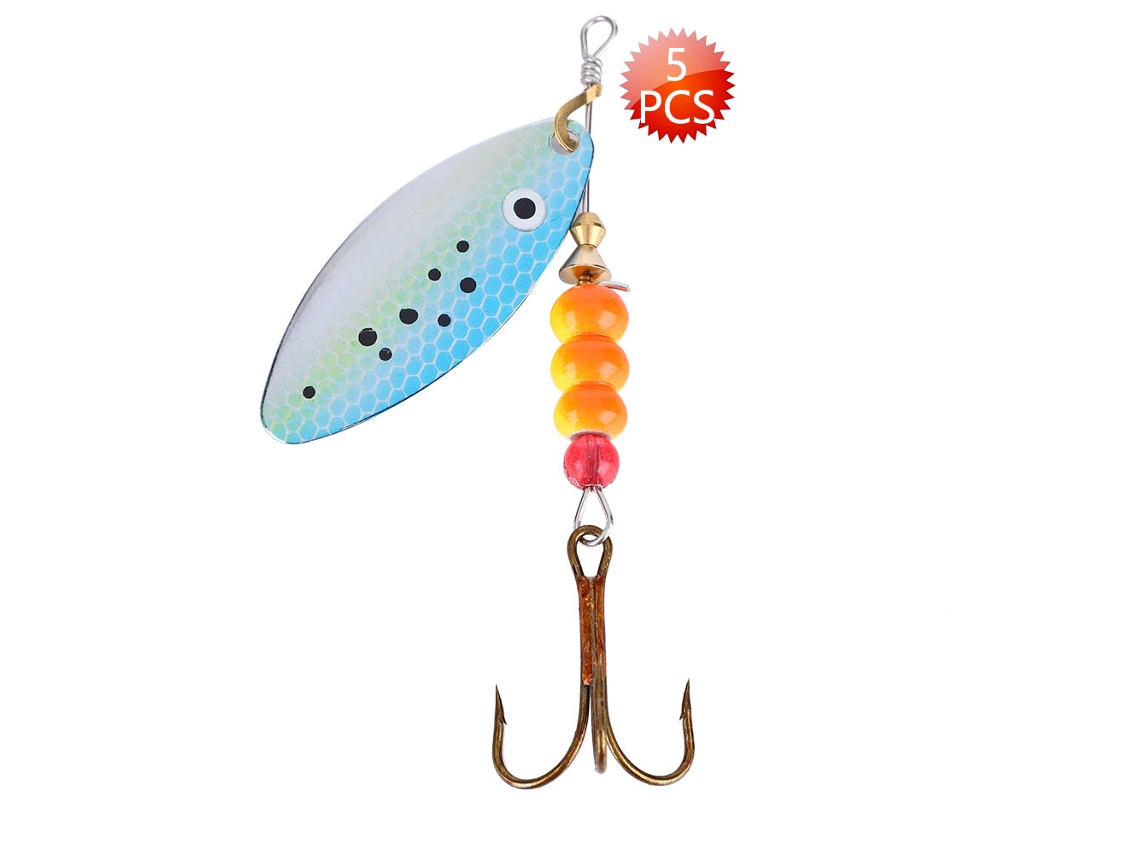 Metal Rotating Spinner Bait, Rotating To Attract Fish, Made Of Metal Material