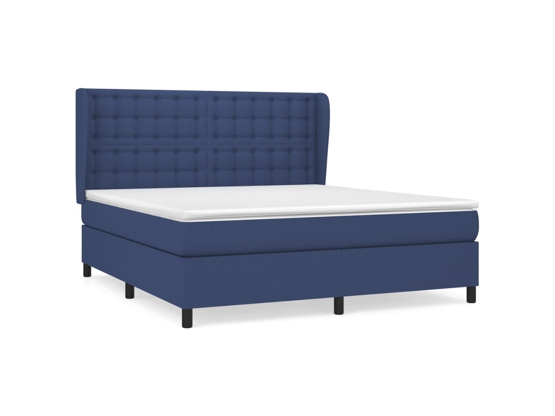 Box Spring Bed, Box Spring Beds Vidaxl Azul Tecido (180 X 200 Cm)