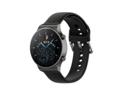 Bracelete Silicone Com Fivela Gift4me Para Garmin Forerunner 170 Music - Preto