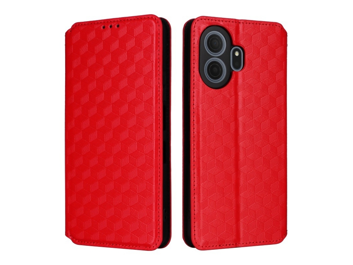 Capa Elysve Para Tcl Nxtpaper 70 Pro Vermelho