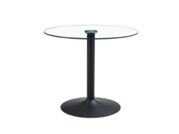 Mesa de vidro moderna, 85cm diâmetro PAPRIKA