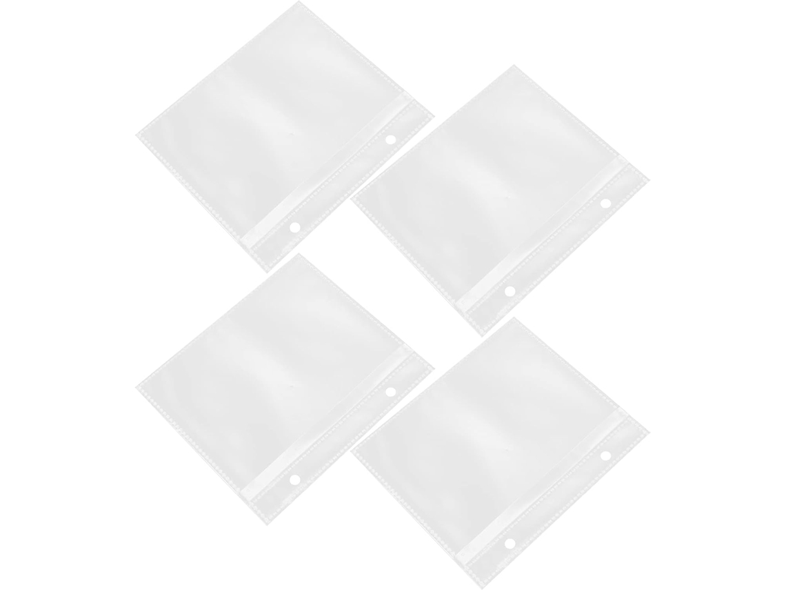 Solustre 20 Pcs Páginas De Recarga Para Álbum Pochettes Transparentes À 3 Trous Pour Classeur