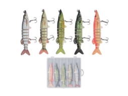 Isca de Pesca 9 Segmentos Sink Slow com Rattle Lifelike