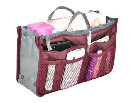 Organizador Multifuncional De Bolsa Com Múltiplos Bolsos Para Viagem Cosmética Inserir Bolsa Grande Forro De Armazenamento Com Furos M5167 Volibear