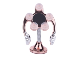Suporte Universal para Telefone e Carro, com Braço Duplo, Fixo, Adesivo, em Liga e Abs. EOOCOO
