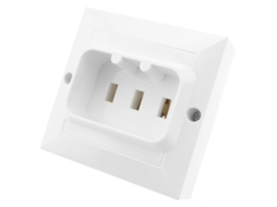 Tomada 25A 2P + T para Fornos e Cozinha 80X80Mm Branco BEMATIK