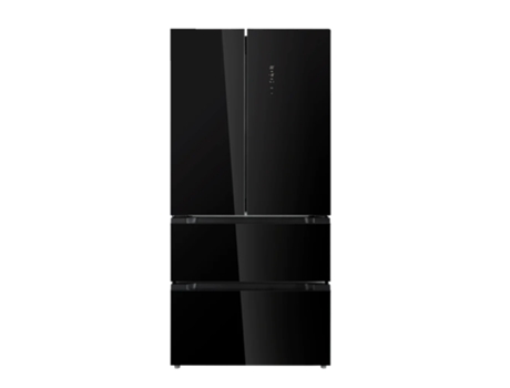 Geladeira De Vidro Evvo French F80b, Inversor, Porta De Vidro, Total No Frost, 327l 183l