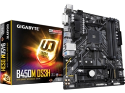 Motherboard GIGABYTE B450M DS3H (Socket AM4 - AMD B450 - Micro ATX)
