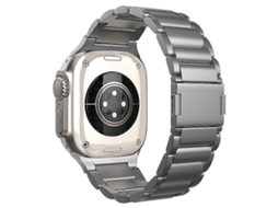Compatível Com Apple Watch Series 9 8 7 41 Mm / Series 6 5 4 Se Se Se (2023) 40 Mm / Series 3 2 1 38 Mm Em Aço Titânio Magnético Facpoet (2022)