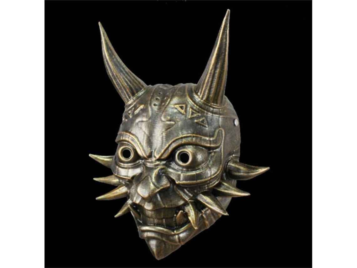 Primerox máscara de Prajna de Resina para Halloween Cosplay Fantasia Festas Decoração Punk