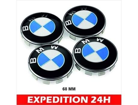 Tampa Do Cubo Do Aro Central Da Roda Com Logotipo Bmw Azul 4 X 68 Mm Zisonix
