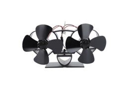 Ventilador Estufa LAXISCREED 4 Lâminas Duas Cabeças