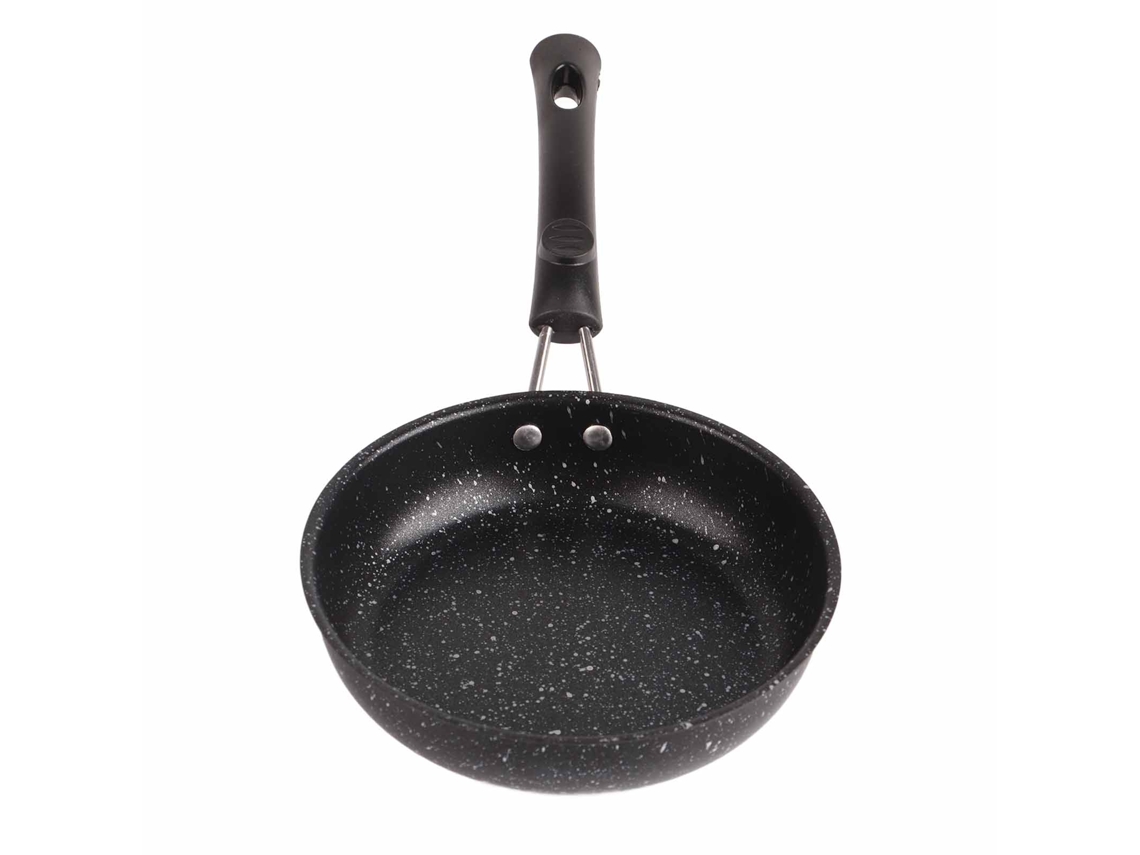 Frigideira de aço inox antiaderente com alça ergonômica para bacon, steak, ovos, 7.1 polegadas | S/MARCA
