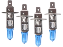 Lâmpadas Brancas Para Farol De Carro, Conjunto De 4 Peças, 5500k H1 12v 55w