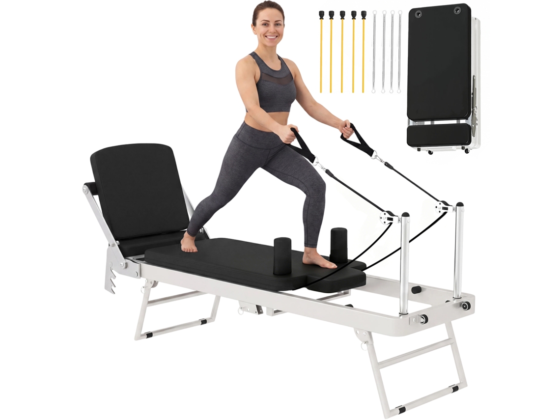 Aparelho de Pilates SINI TECH STORE, dobrável, com 2 faixas de resistência