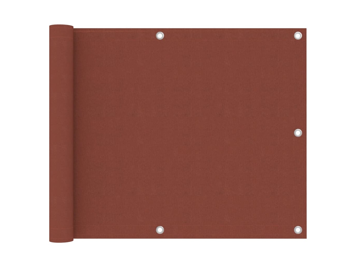 Vidaxl Tela De Varanda 75x500 Cm Tecido Oxford Terracota