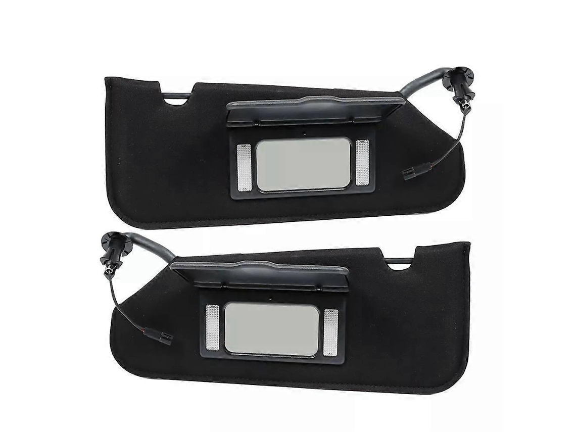 1 Par De Viseiras Solares Para Carro Com Espelho De Maquiagem E Luz 23142243 23142245 Para Chevrolet Corvette C6 2005-2013 1592388815923886_yua