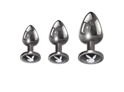 Conjunto de plug anal Evolved Pleasure 3 formatos PLAYBOY