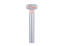 Dispositivo Facial Portátil De Luz Vermelha Led Para Rosto E Pescoço Massagem Por Vibração Prata Bestvite