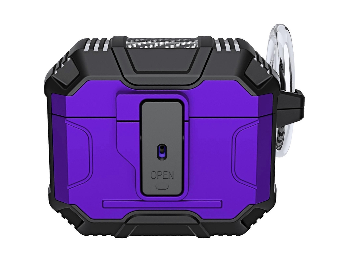 Capa Para Fones De Ouvido Airpods 4 Em Tpu+pc Antiderrapante E Resistente A Impactos, Com Gancho.