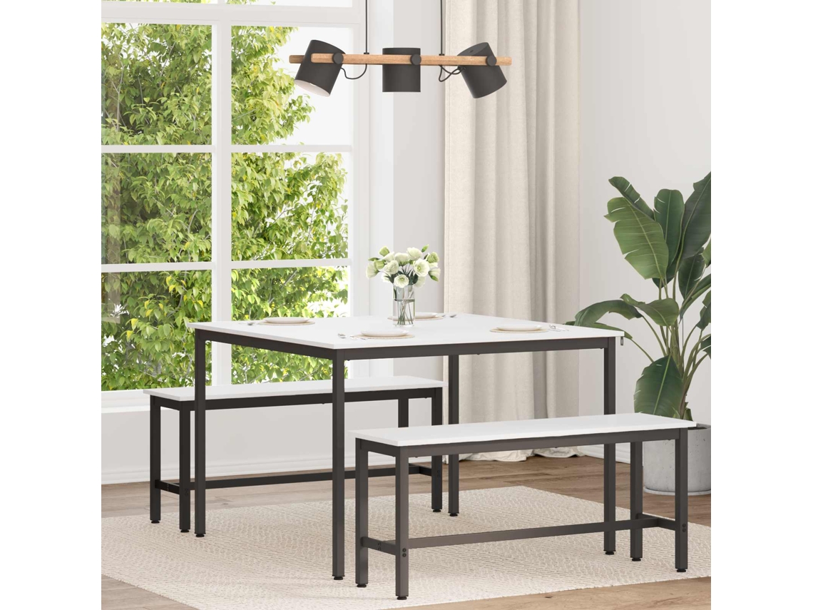 Vidaxl Mesa De Jantar Branco 110 X 110 X 75 Cm