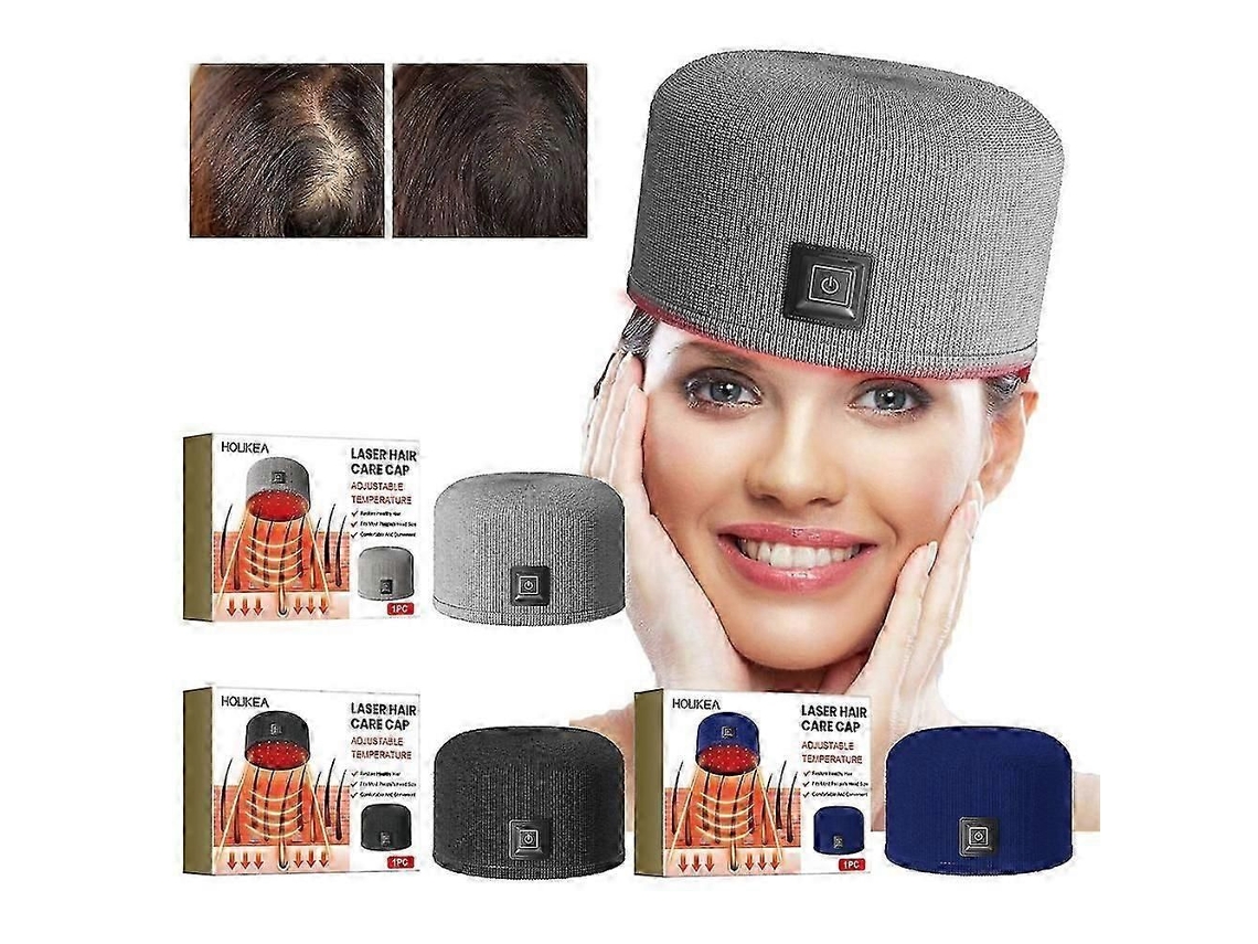 Boné de Terapia Luz Vermelha Led Capacete Crescimento Cabelo a Laser Infravermelho para Tratamento Queda D e GOKOCO
