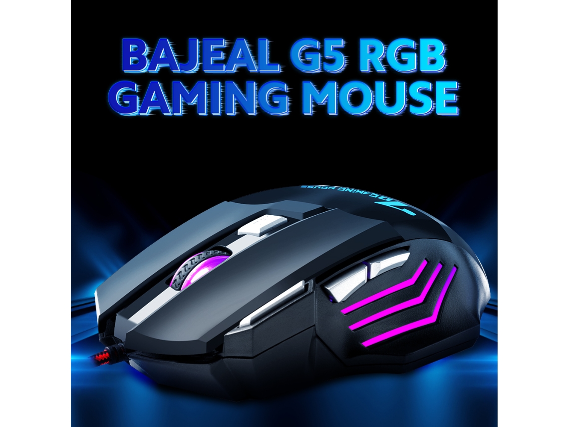 Rato Gamer LAXISCREED Rgb Preto