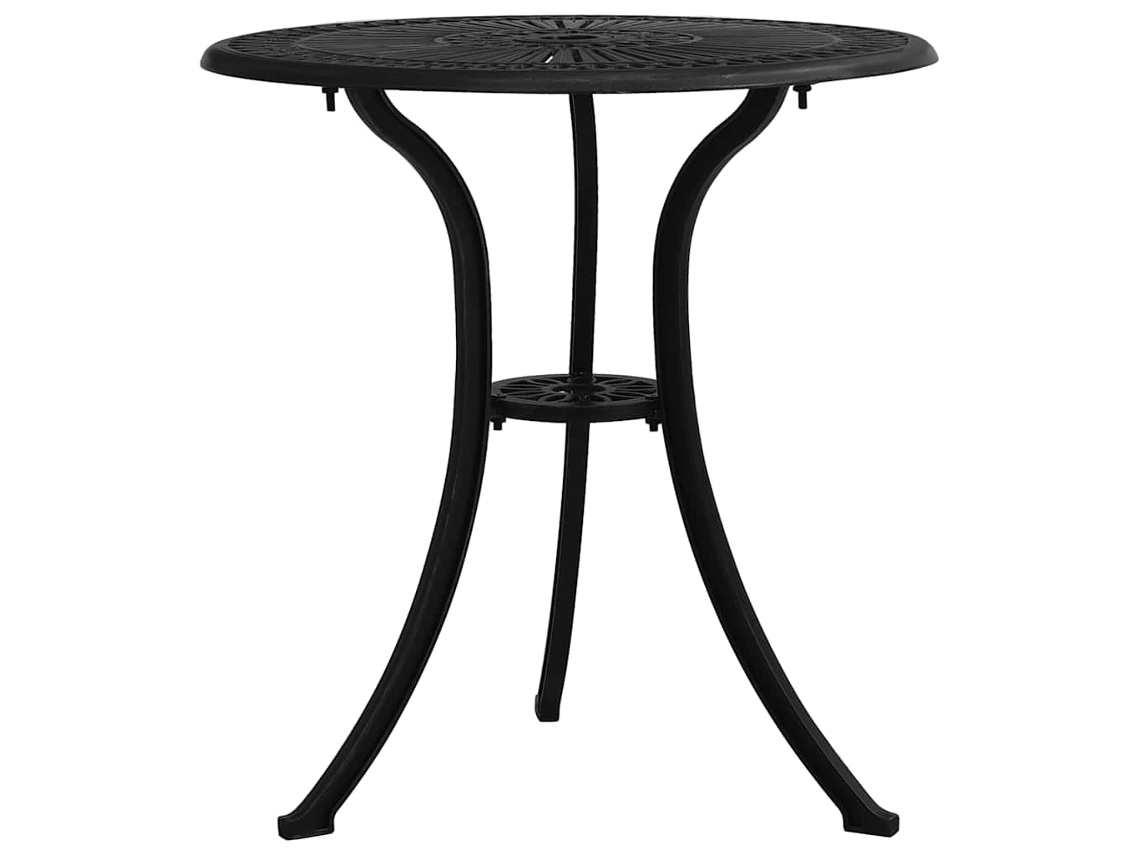 Vidaxl Mesa De Jardim 62x62x65 Cm Alumínio Fundido Preto