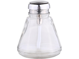 Frasco De Vidro De 220ml Com Bomba Dosadora, Dispensador Ou Removedor De Maquiagem Prático E Portátil.