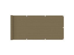 Vidaxl Tela Varanda Pead 75x400 Cm Cinzento-acastanhado
