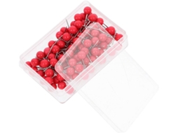 Packove 200-tachinhas Vermelhas, Cabeça Grande, Aço Inoxidável E Plástico, Para Quadros De Cortiça E Carretéis Linha