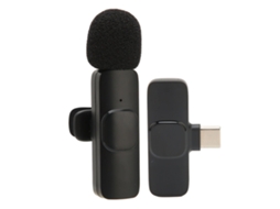 Lurelia Suporte De Microfone Sem Fios Redução De Ruído Plug And Play Tipo C Bluetooth Para Gravação