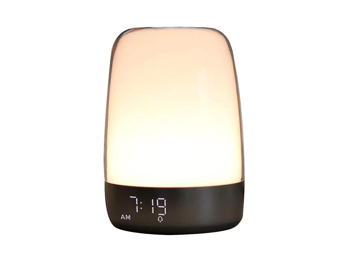 Lurelia Despertador Sunrise Com Luz Noturna, Alarme E Soneca, Luz Noturna De 5 Cores, Mudança Automática De Cor, Ni