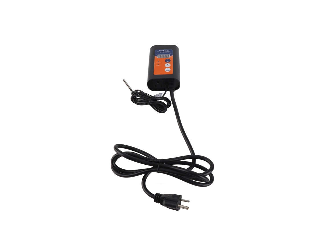 Termostato digital YURU para esteira de calor 1000W, display LED, controle de temperatura, 41-108℉ | S/MARCA