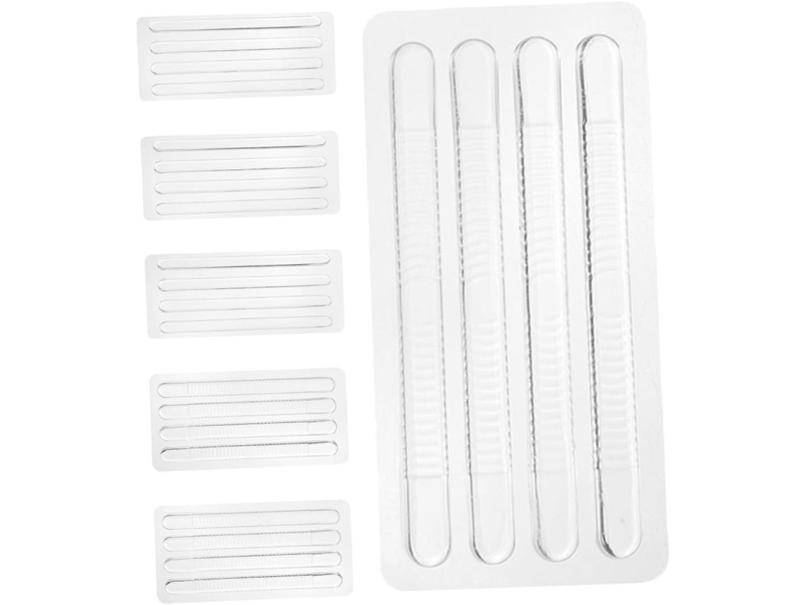 Protetores De Calcanhar Silicone Transparente, 6 Unidades